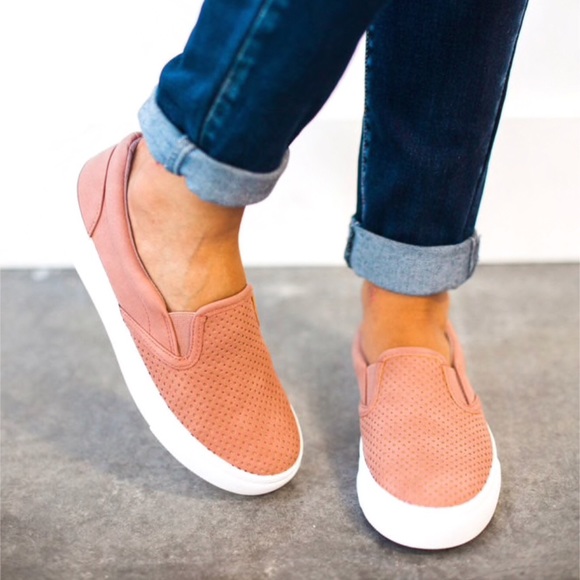 Perforated Slip-On Sneakers - Picture 2 of 3